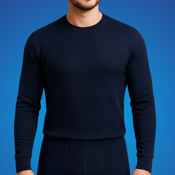 Sixer Men’s Winter Thermals – Shirt Blue