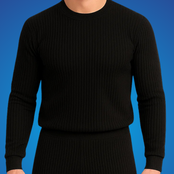 Sixer Men’s Winter Thermals – Shirt Black