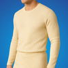 Sixer Men’s Winter Thermals – Shirt Classic Beige