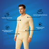 Sixer Men’s Winter Thermals – Shirt Classic Beige