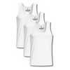 Sixer Men’s Sleeveless Summer Vest Pack of 3 - White