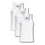 Sixer Men’s Sleeveless Summer Vest Pack of 3 - White