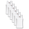 Sixer Men’s Sleeveless Summer Vest Pack of 6 - White