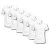 Sixer Men’s Crew Neck Undershirts – Pack of 6 White