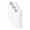 Sixer Kids Summer Vest Pack of 3 – White