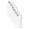 Sixer Kids Summer Vest Pack of 6 – White