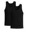 Sixer Men’s Sleeveless Summer Vest Pack of 2 – Black