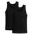 Sixer Men’s Sleeveless Summer Vest Pack of 2 – Black