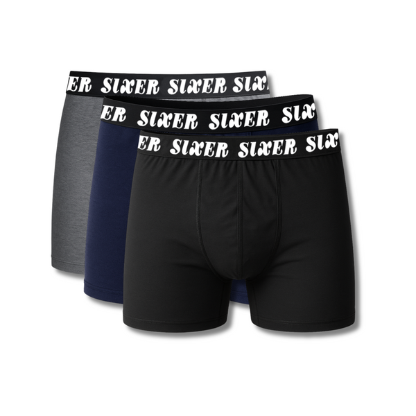 Sixer Men’s Boxer Shorts – Pack of 3 Multicolor