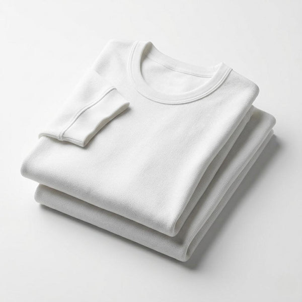 Sixer Men’s Interlock Winter Vest Pack of 2 – White