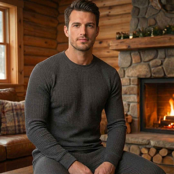 Sixer Men’s Winter Thermals – Shirt Gray