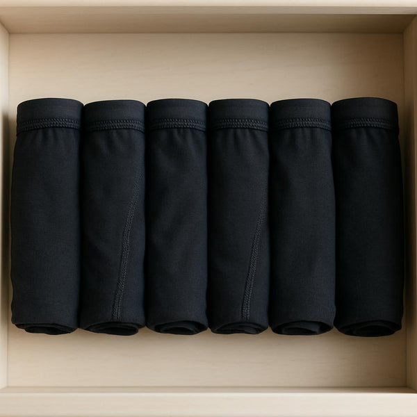 Sixer Kids’s Boxer Shorts – Pack of 6 Black