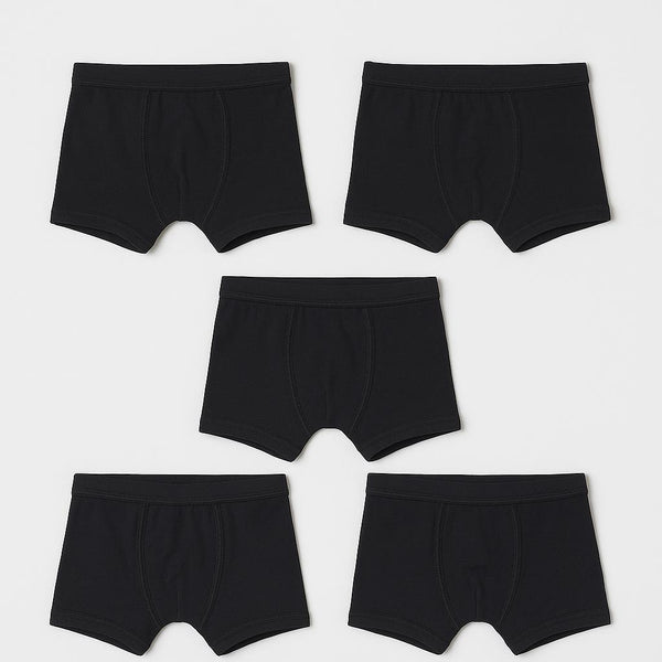 Sixer Kids’s Boxer Shorts – Pack of 6 Black