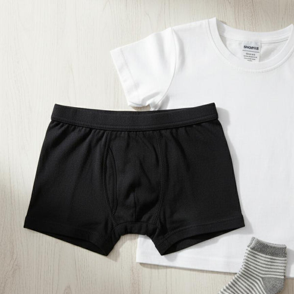 Sixer Kids’s Boxer Shorts – Pack of 6 Black