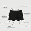Sixer Kids’s Boxer Shorts – Pack of 6 Black