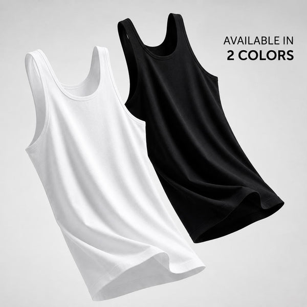 Sixer Men’s Sleeveless Summer Vest – Black