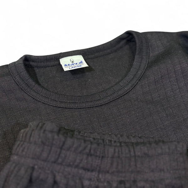 Sixer Men’s Winter Thermals – Shirt Black