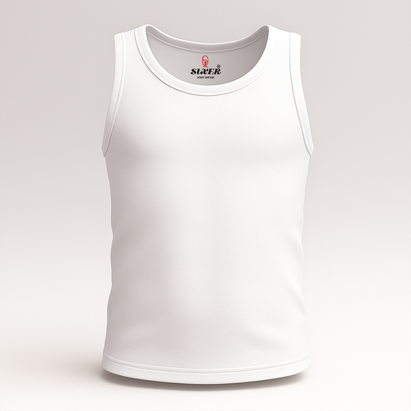 Sixer Babies Summer Vest – White