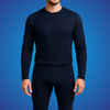 Sixer Men’s Winter Thermals – Shirt & Trouser Set Navy