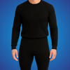 Sixer Men’s Winter Thermals – Shirt & Trouser Set Black