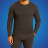Sixer Men’s Winter Thermals – Shirt & Trouser Set Gray