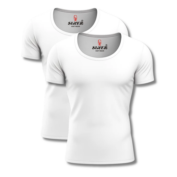 Sixer Men’s Summer Vest Pack of 2 - White