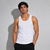 Sixer Men’s Sleeveless Summer Vest – White