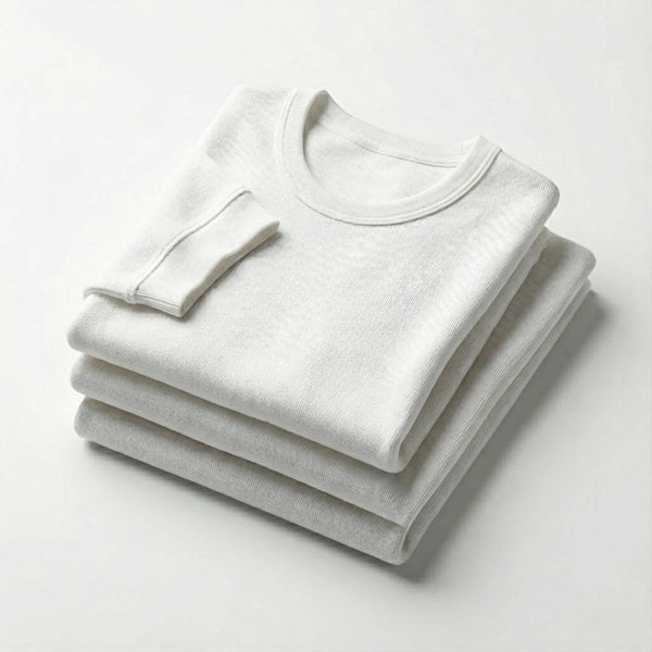 Sixer Men’s Interlock Winter Vest Pack of 3 – White