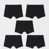 Sixer Kids’s Back to School Boxer Shorts – Pack of 5 Black