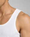Sixer Men’s Sleeveless Summer Vest Pack of 3 - White
