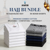 Sixer Men’s Hajj Bundle Sleeveless Summer Vest Pack of 6 + MultiColor Boxer Shorts Pack of 6